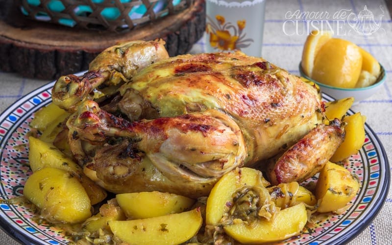 tajine de poulet au citron confit