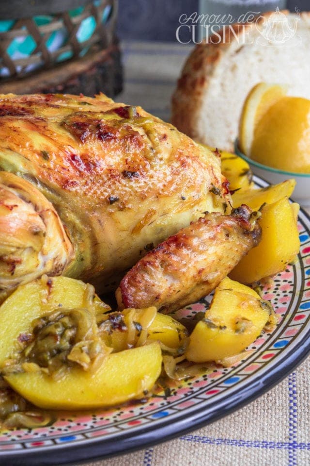 Poulet Au Citron Confit Au Four