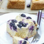 gateau moelleux fromage et myrtilles