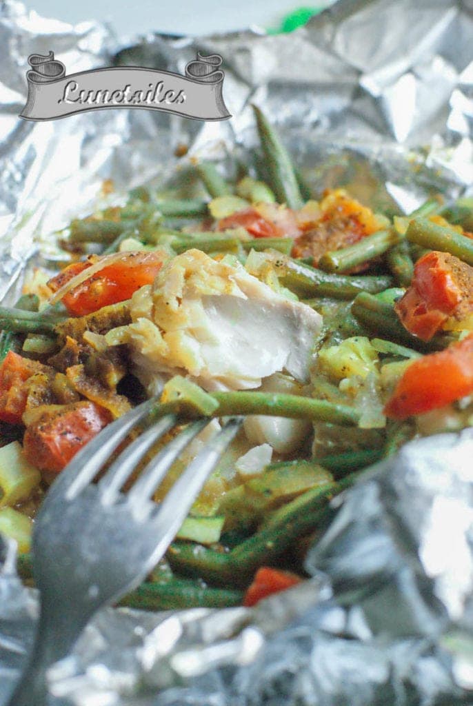 papillotes de poissons aux légumes