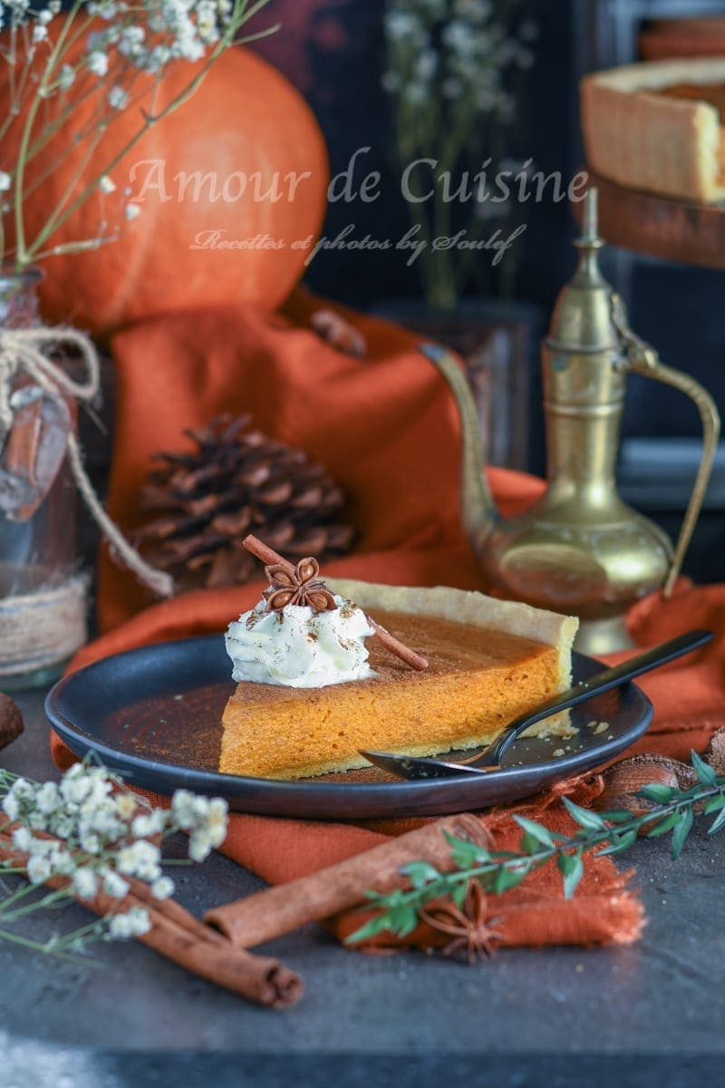 pumpkin pie, tarte au potiron