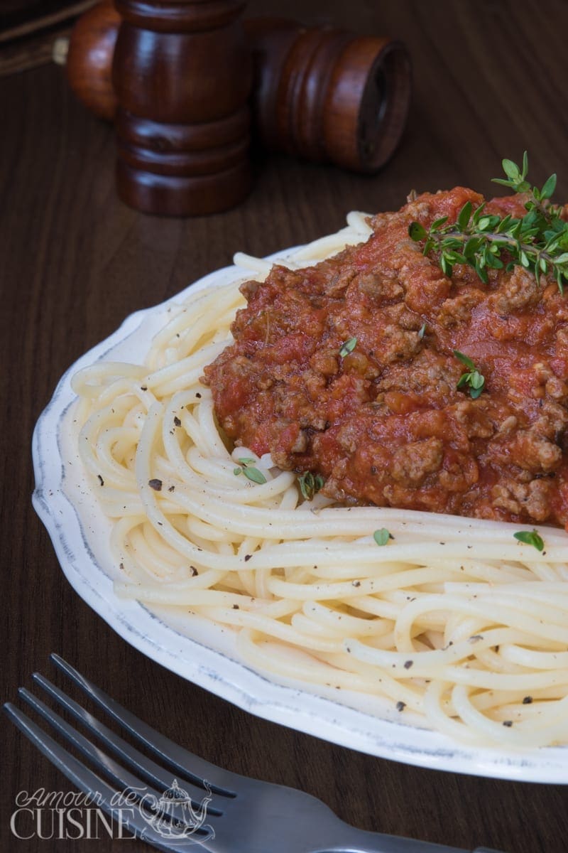 spaguettis a la sauce bolognaise 2