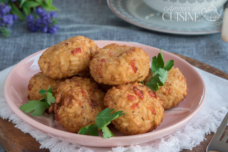 croquettes de riz à la mpzzarella