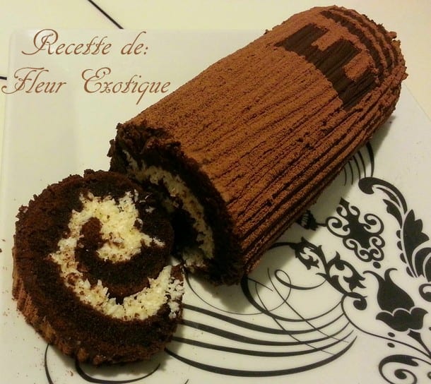 Roule Chocolate Facon Bounty Amour De Cuisine