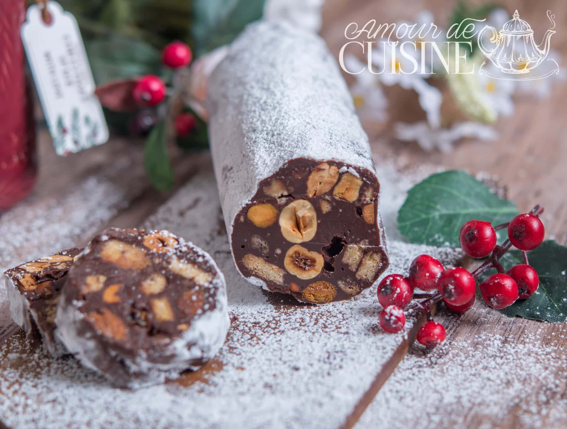 Saucisson de mendiants au chocolat1