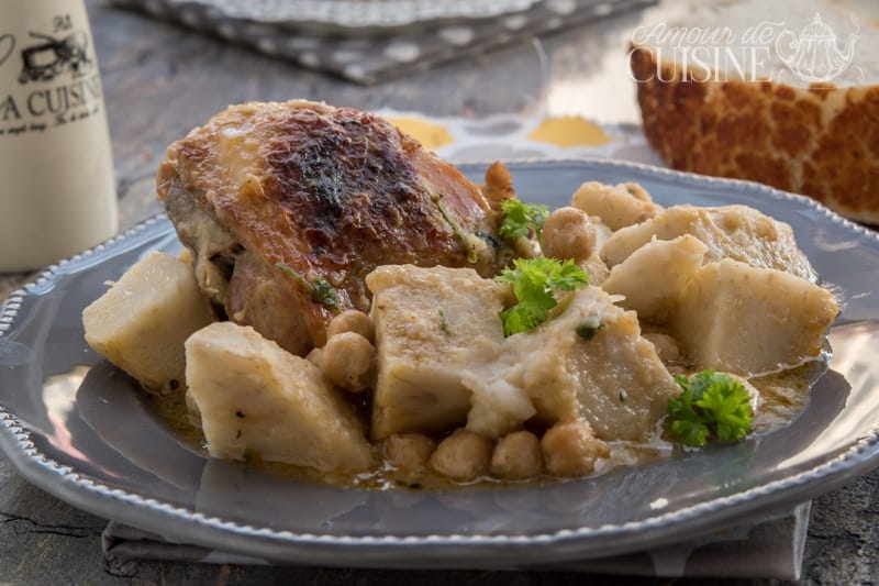 tajine de poulet aux topinambours