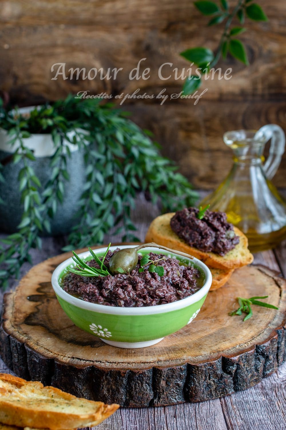 tapenade noire ou la tapenade aux olives noires