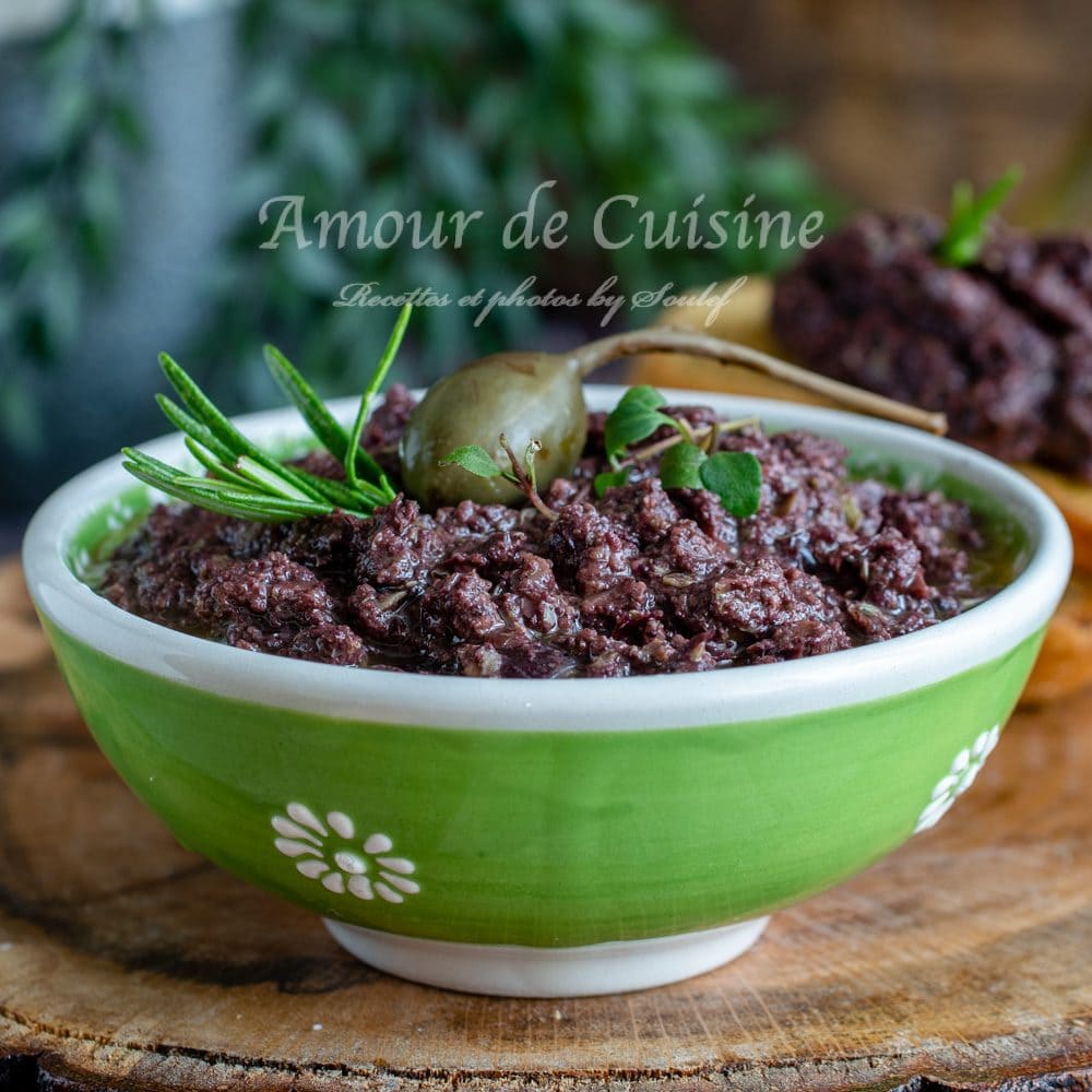 Tapenade d’olives noires facile