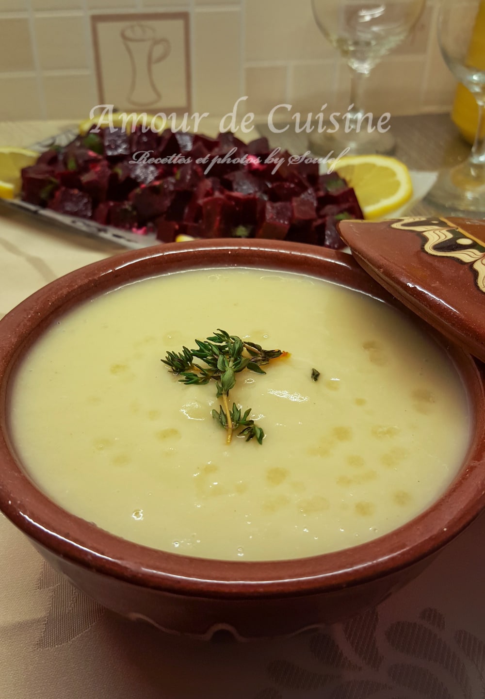 velouté crémeux au chou vert