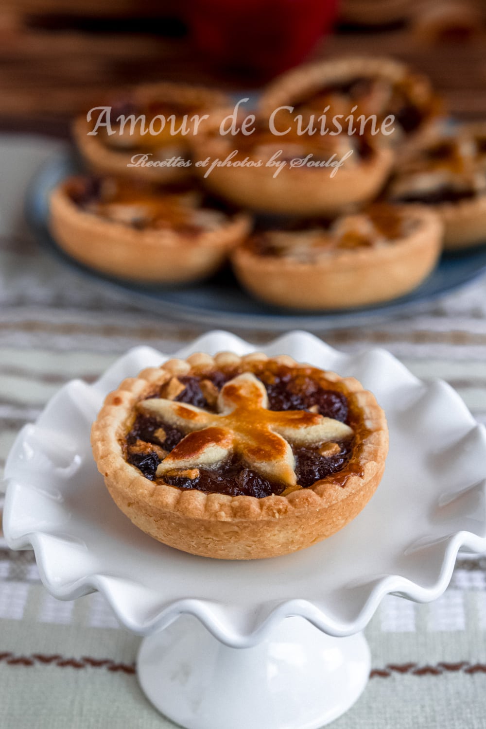 mince pie, tartelette anglaise de Noel aux pommes et raisins