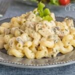 pates au poulet et crème aux champignons