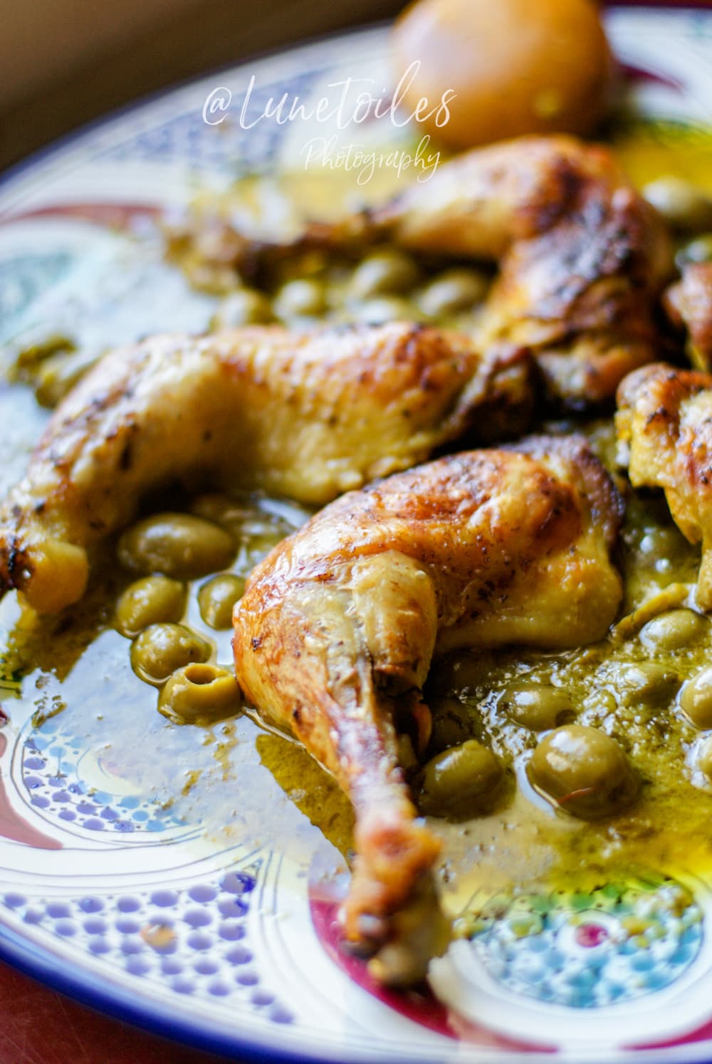 morceaux de poulet mhamer à la marocaine