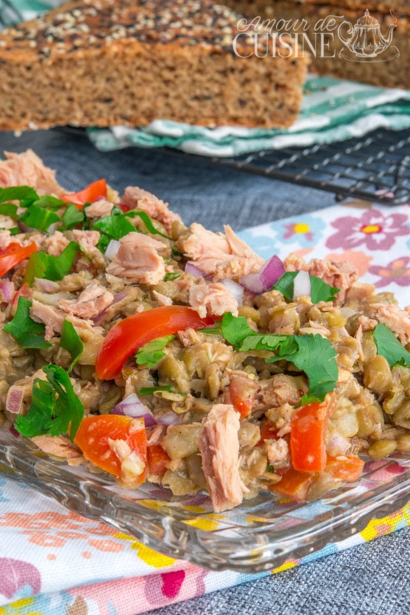 salade froide aux lentilles verts 1