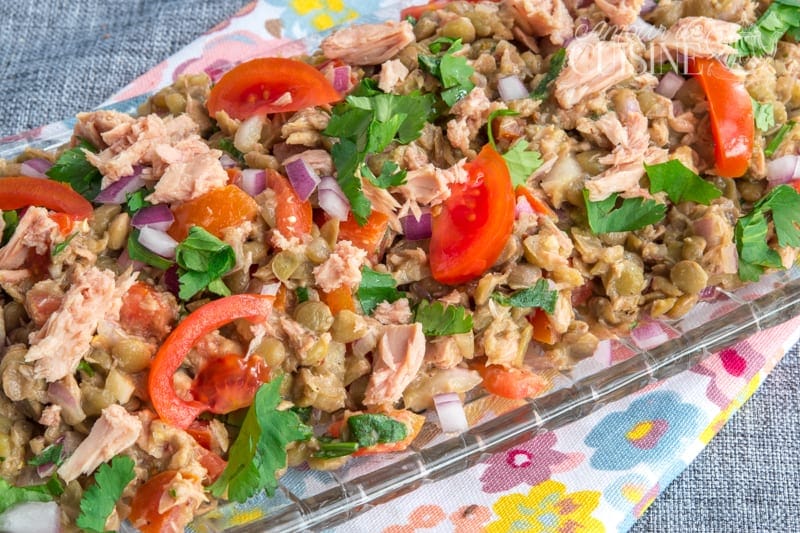 salade de lentilles verts au thon