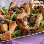 bouchées d'aubergines à la pate feuilletée