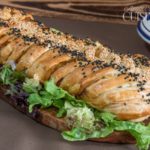 tresse feuilletée au poulet aux saveurs mexicaines