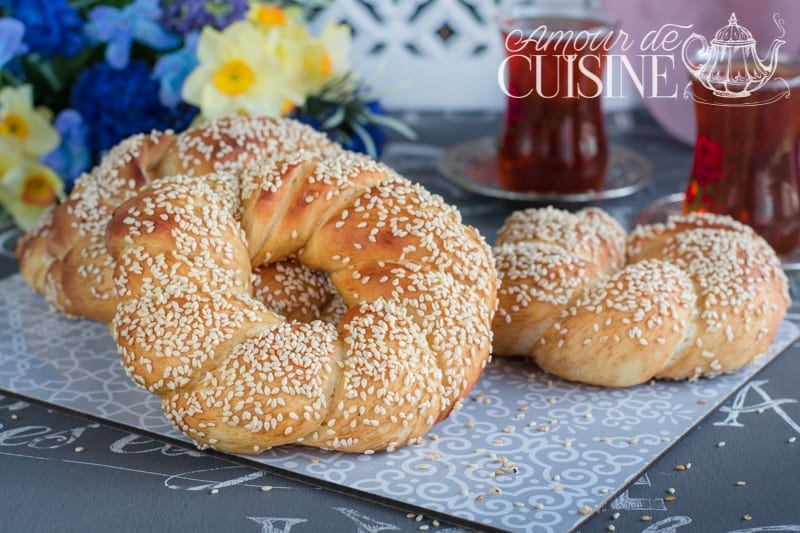 pain simit, pain turc aux sésame