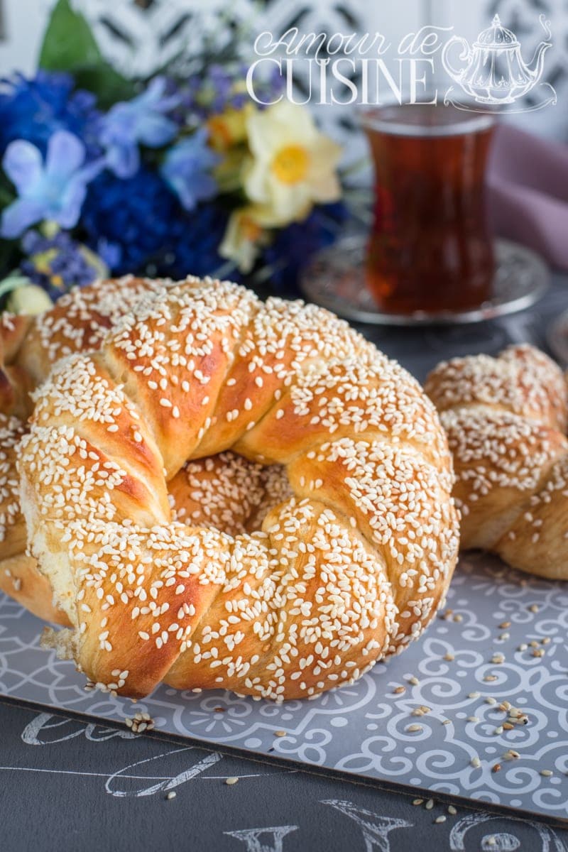 pain simit, pain turc aux sésame