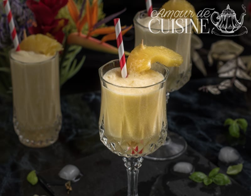 pina colada boisson fraiche sans alcool à l'ananas et lait de coco