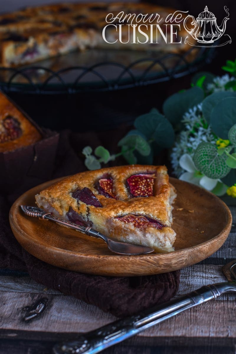 tarte aux figues à la creme amandine