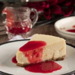 cheesecake new yorkais au coulis de fraises