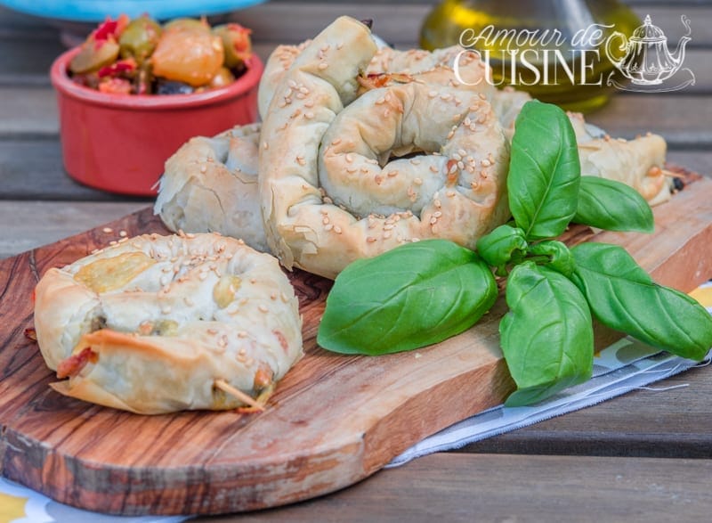 escargots à la pate filo, épinards et courge musquée