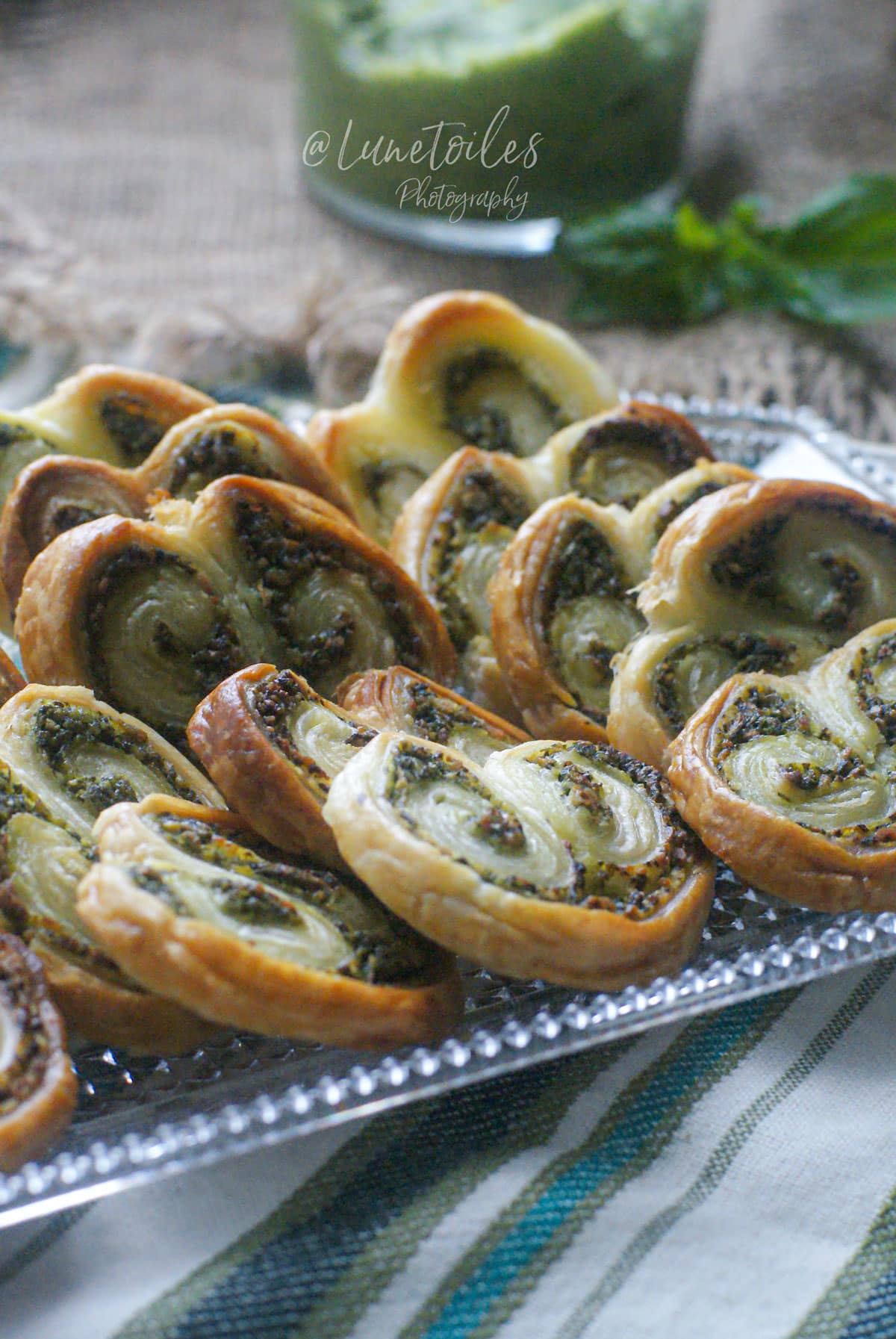 palmier au pesto