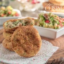 recette peu caloriques galettes au saumon et chou kale