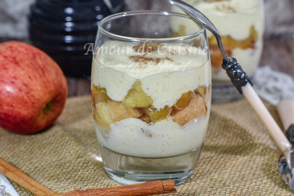 tiramisu aux pommes à la cannelle