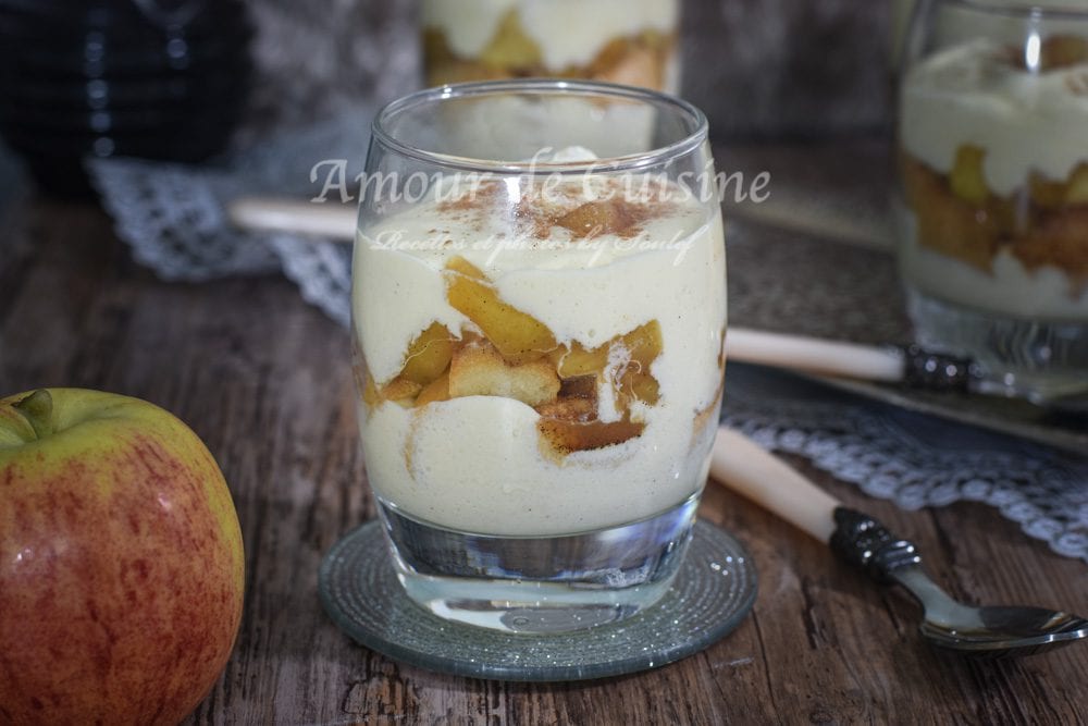 tiramisu aux pommes sans alcool et sans café