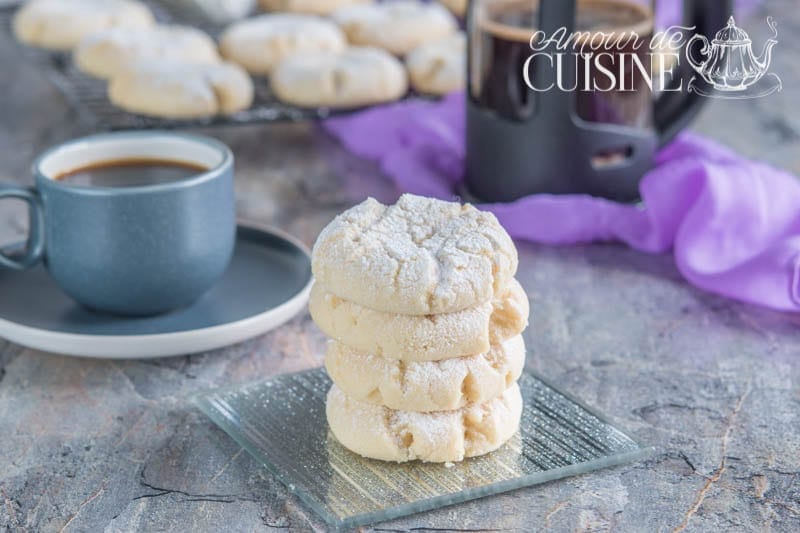 ghribia au beurre de cacahuètes, gateau sablé sans oeufs