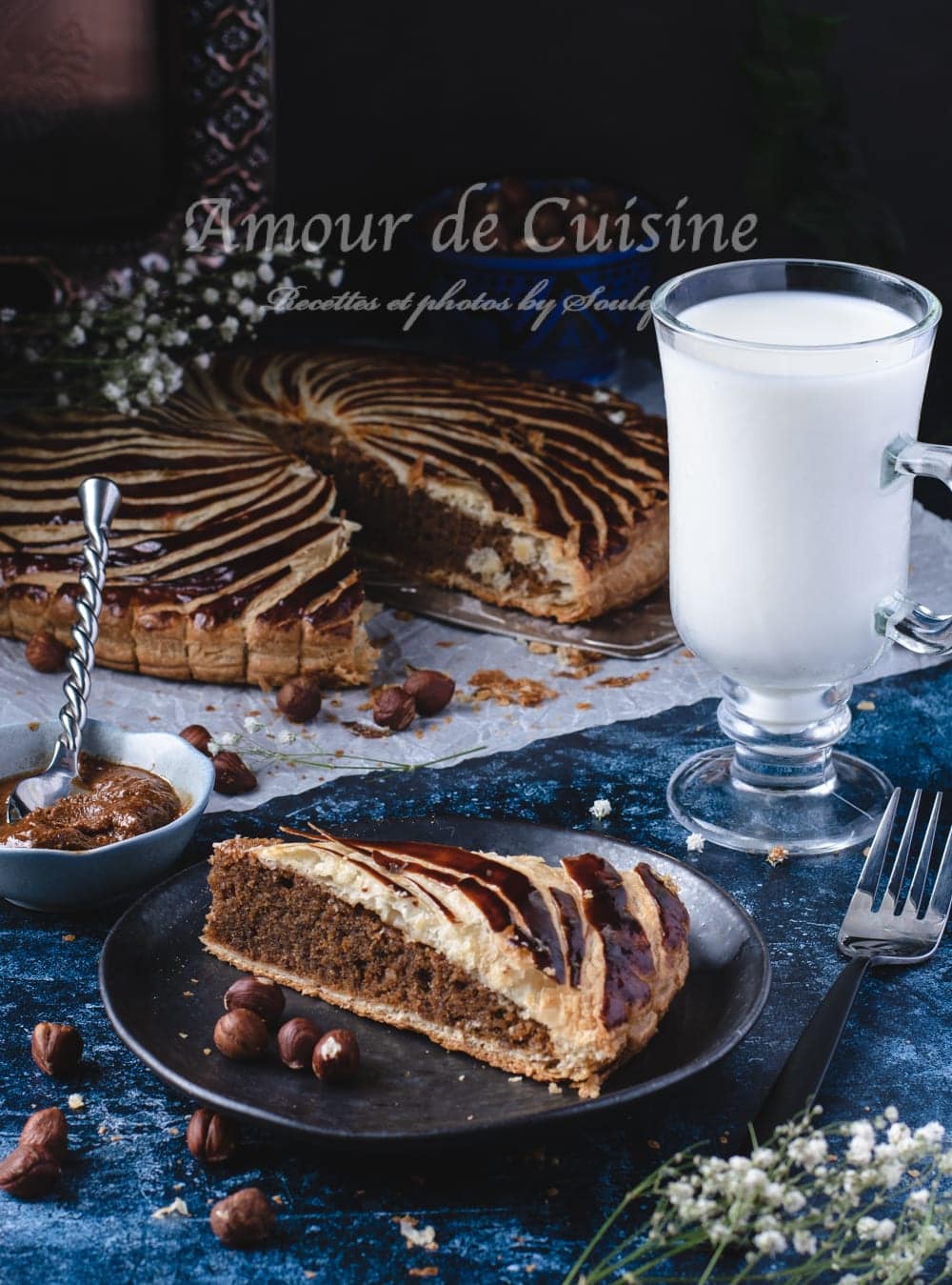 galette des rois au praliné et noisettes