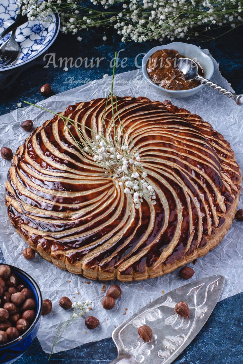 galette des rois au praliné et noisettes