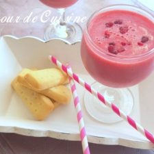 smoothie framboises et thé vert