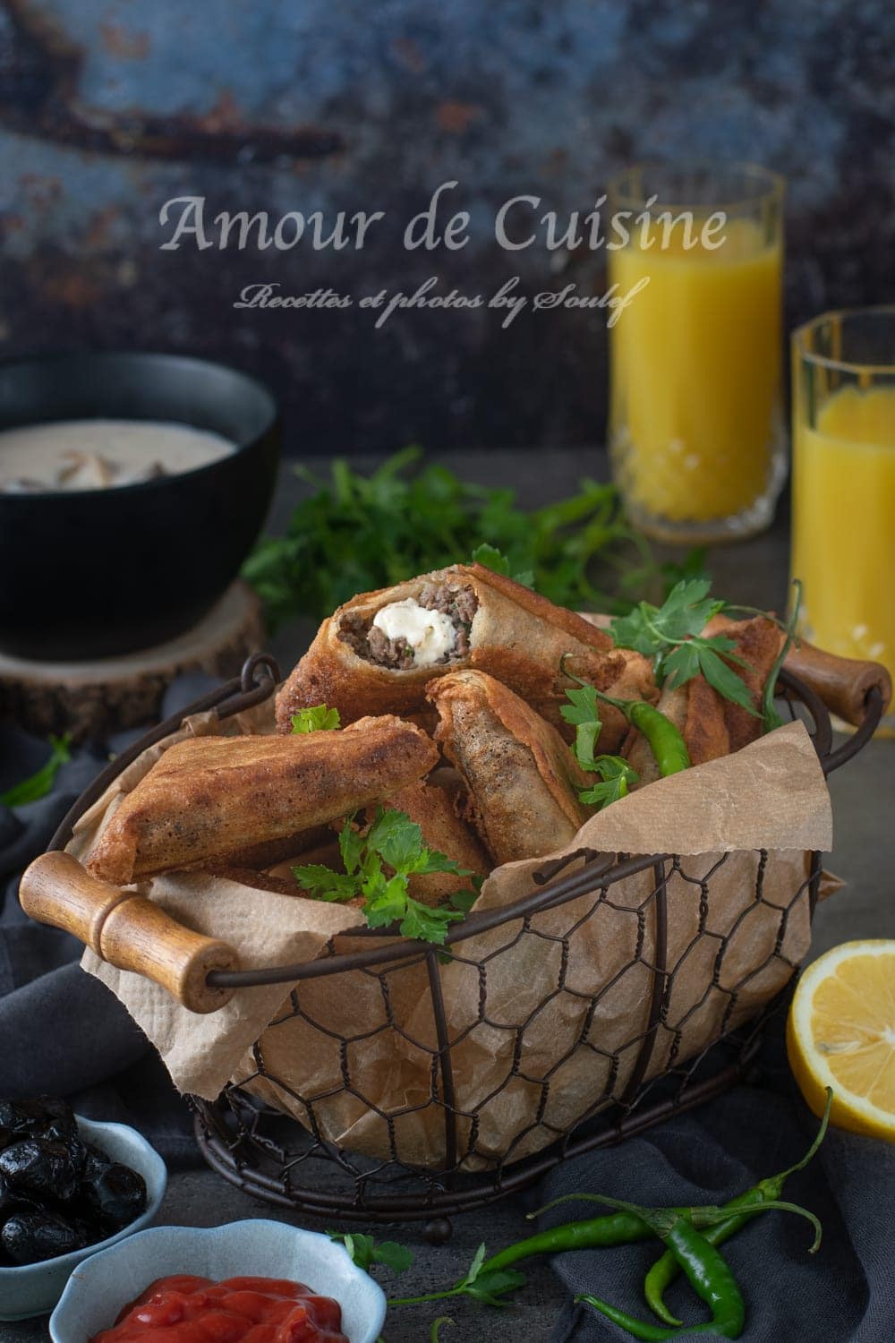 bricks ou bourek à la viande hachée