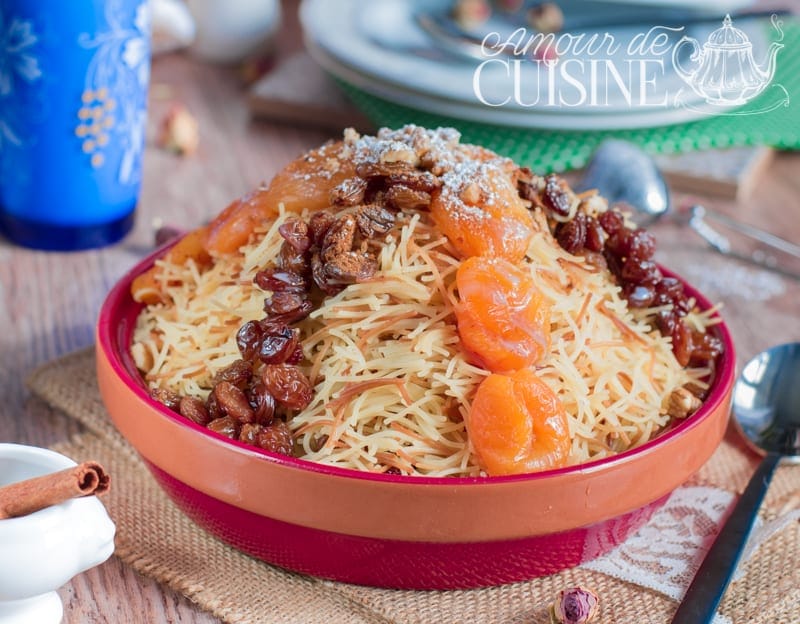 Recette De Seffa Sucree Avec Du Vermicelle Ou Cheveux D Ange Amour De Cuisine