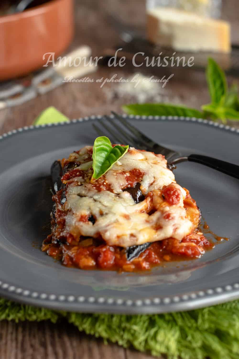 plat d'aubergine au parmesan