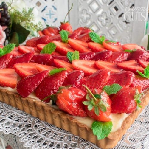 tarte aux fraises creme patissiere