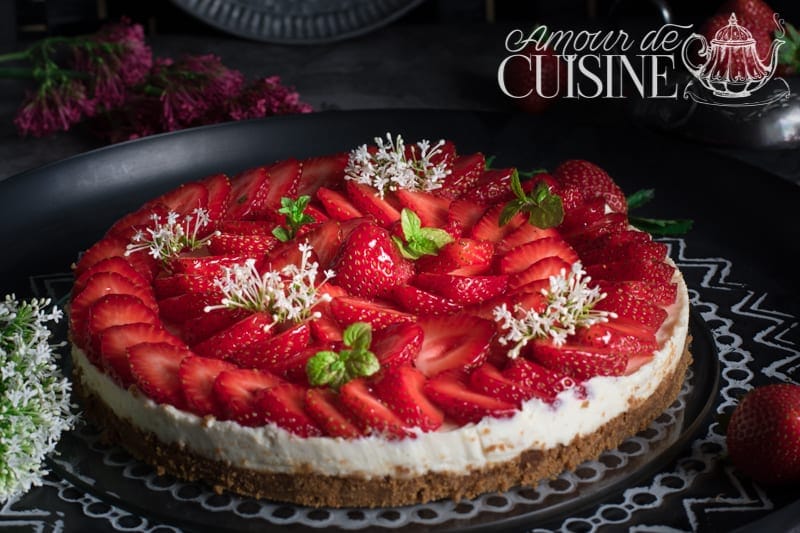 tarte aux fraises sans cuisson 1