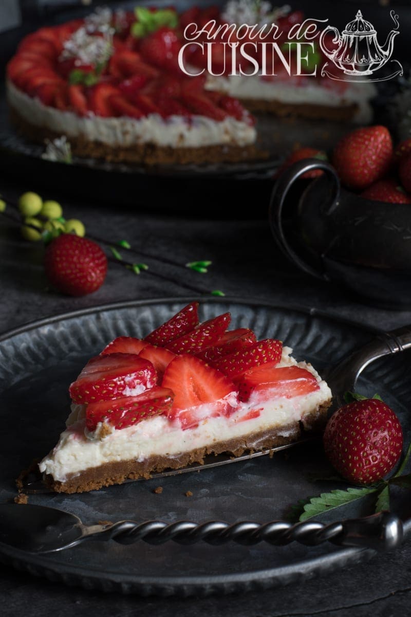 tarte aux fraises sans cuisson