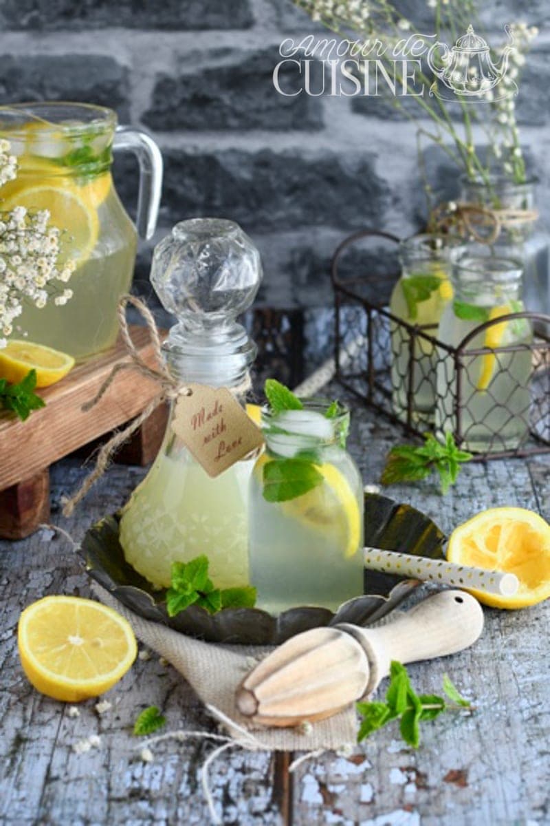 citronnade ou limonade au citron maison