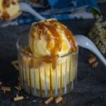 crème glacée à la mangue sans sorbetière