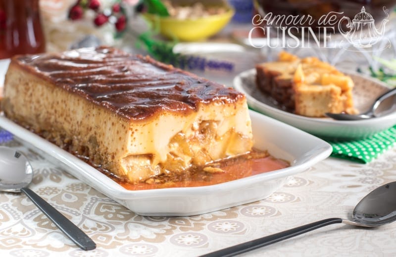 flan aux pommes caramélisées