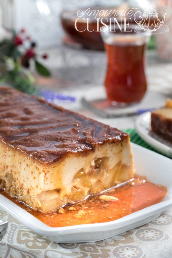 flan aux pommes caramélisées