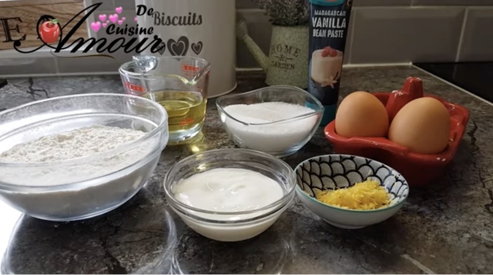 ingredients des madeleines espagnoles au citron