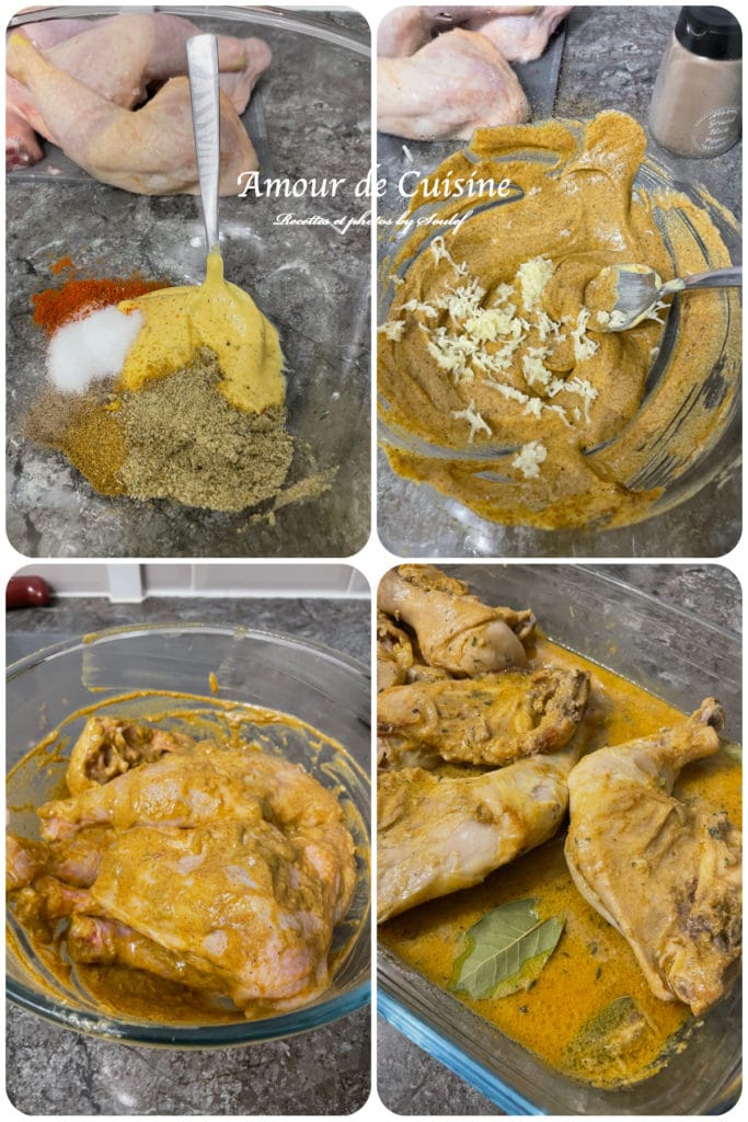 Cuisses de poulet à la moutarde au four