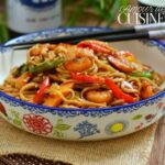 nouilles sautées aux crevettes