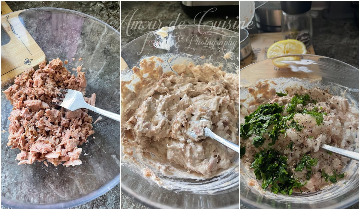 preparation des rillettes au thon