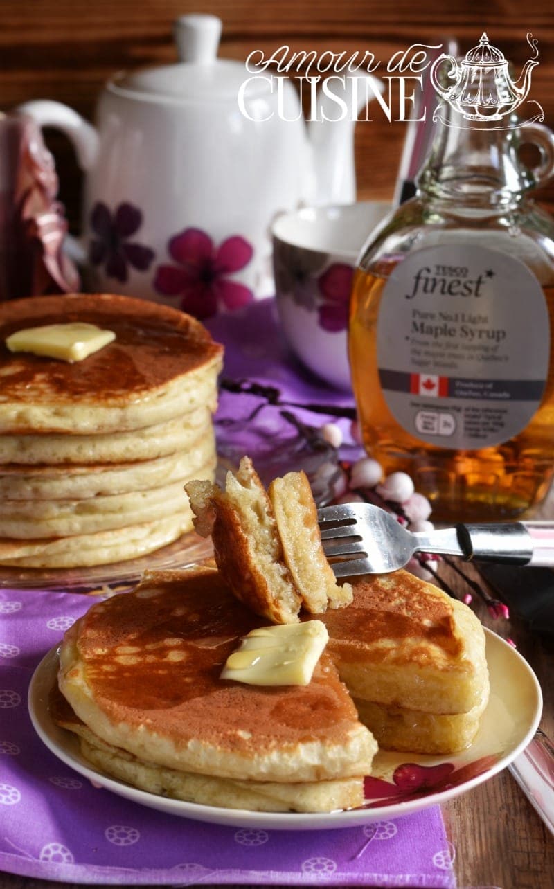 recette des pancakes au babeurre buttermilk, lben