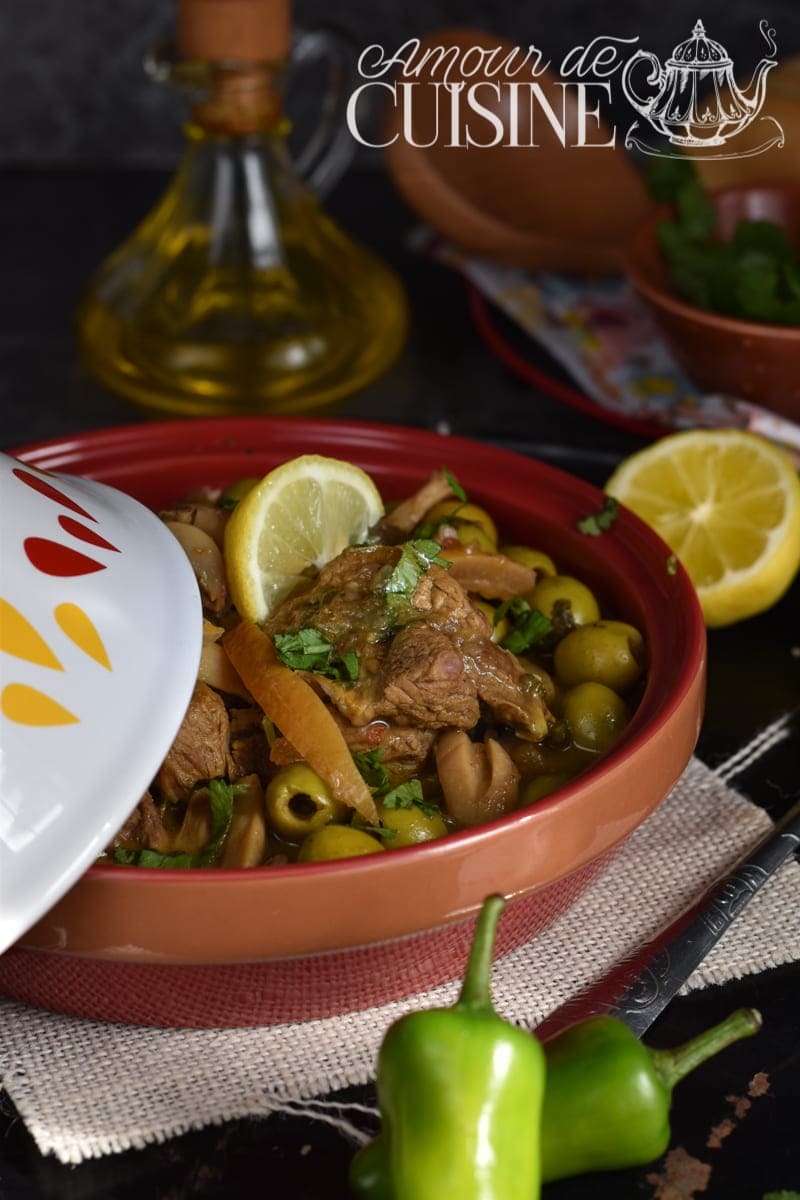 tajine d'agneau aux olives et citron confit